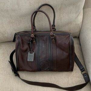 Leather Should bag, designer FRYE,